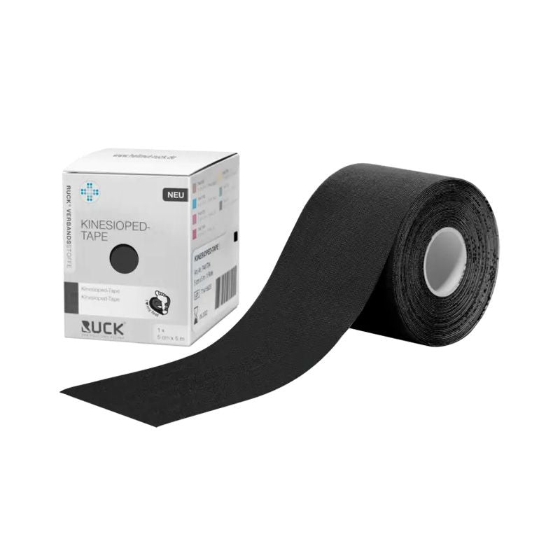 תחבושת רפואית קינזיו טייפ רוחב 5 ס"מ אורך 5 מ' לשימוש על פני העור RUCK Kinesio Tape