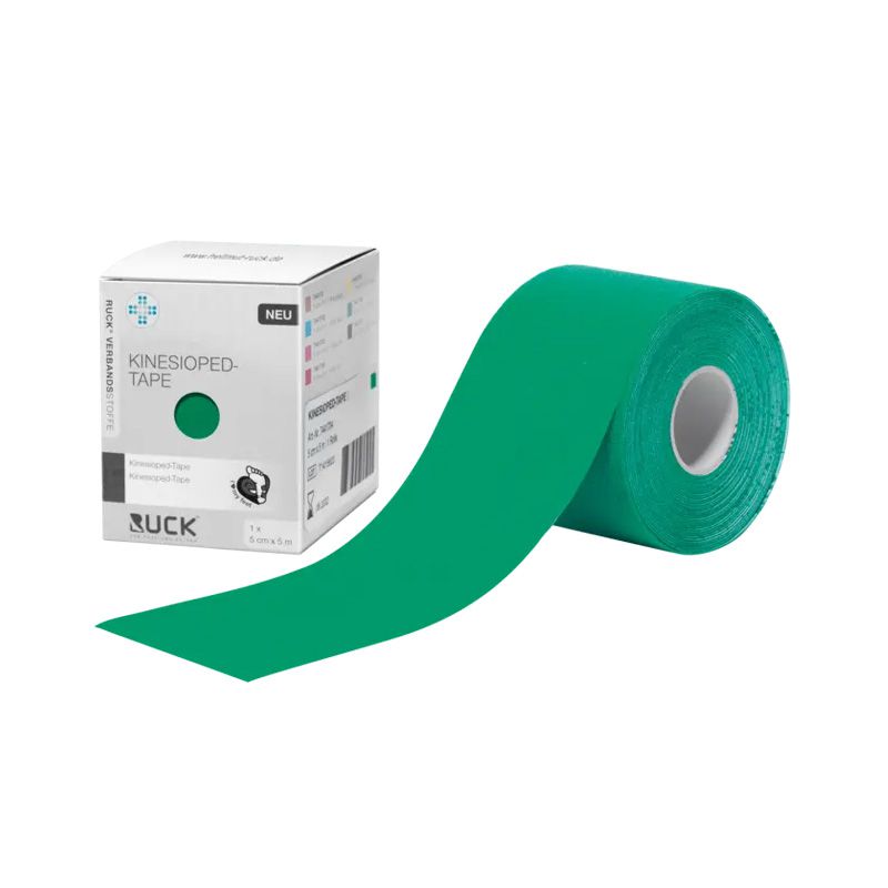 תחבושת רפואית קינזיו טייפ רוחב 5 ס"מ אורך 5 מ' לשימוש על פני העור RUCK Kinesio Tape