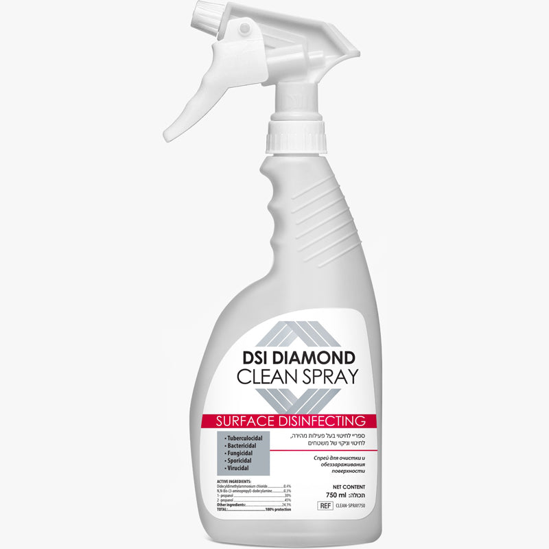 ספריי לניקוי וחיטוי משטחים שפריצר Desinfecting Diamond Spray