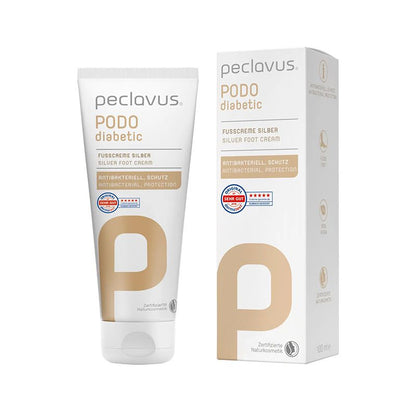 קרם לכף רגל סוכרתית עם תוספת מיקרו-חלקיקי כסף