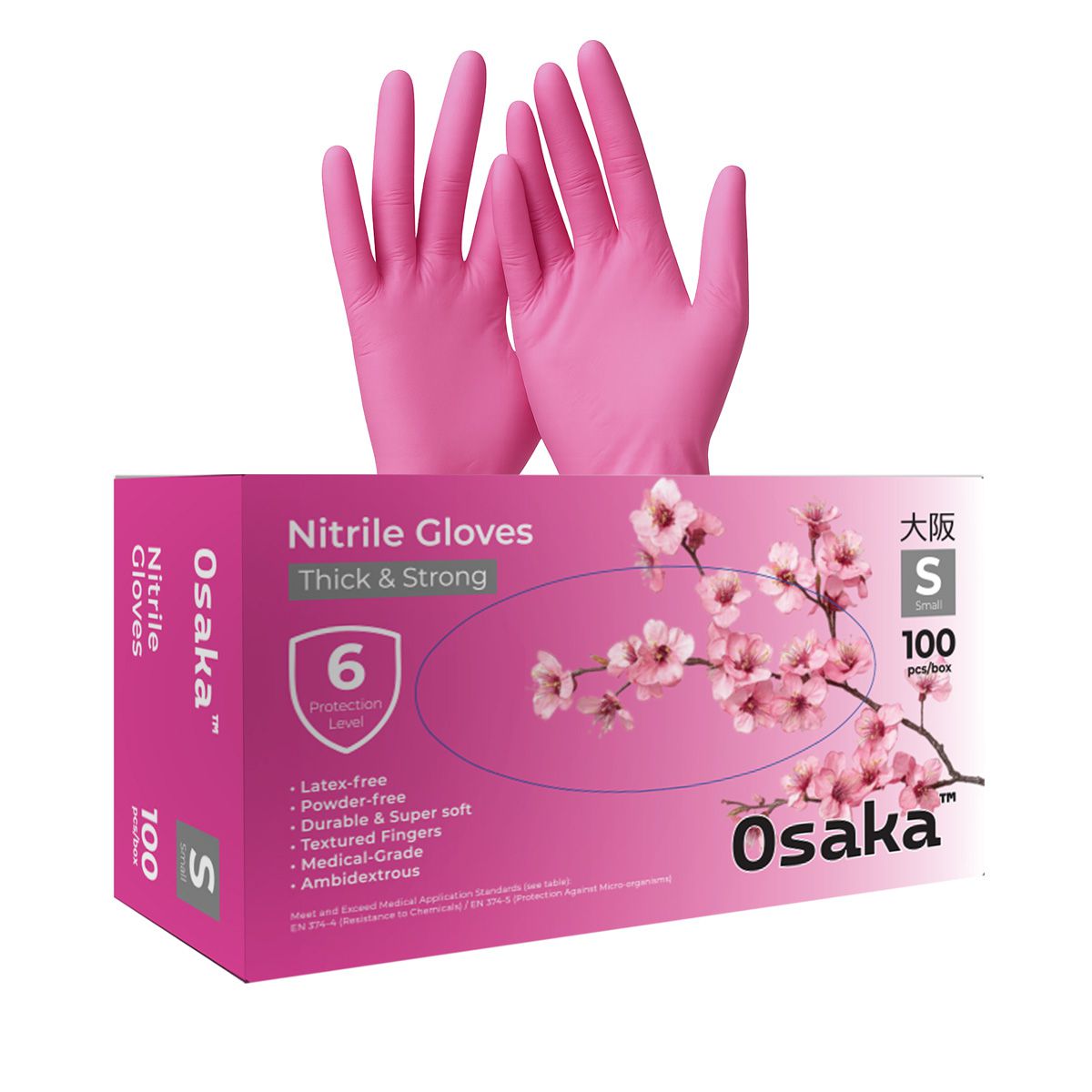 Osaka כפפות ניטריל מקצועיות 3.5 גרם