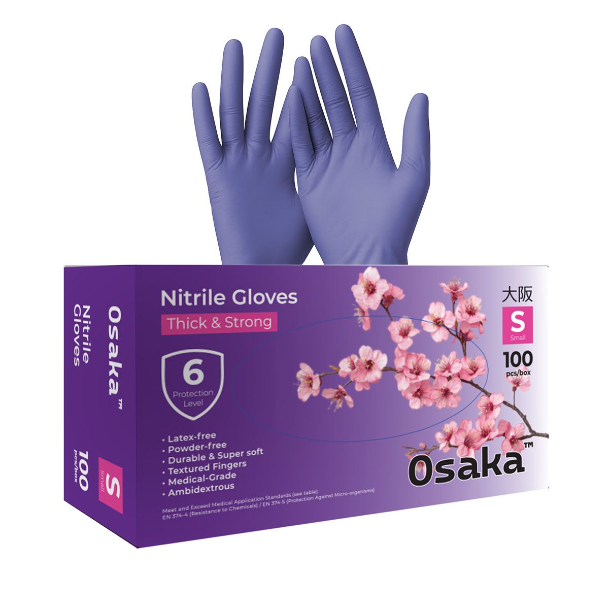 Osaka כפפות ניטריל מקצועיות 3.5 גרם