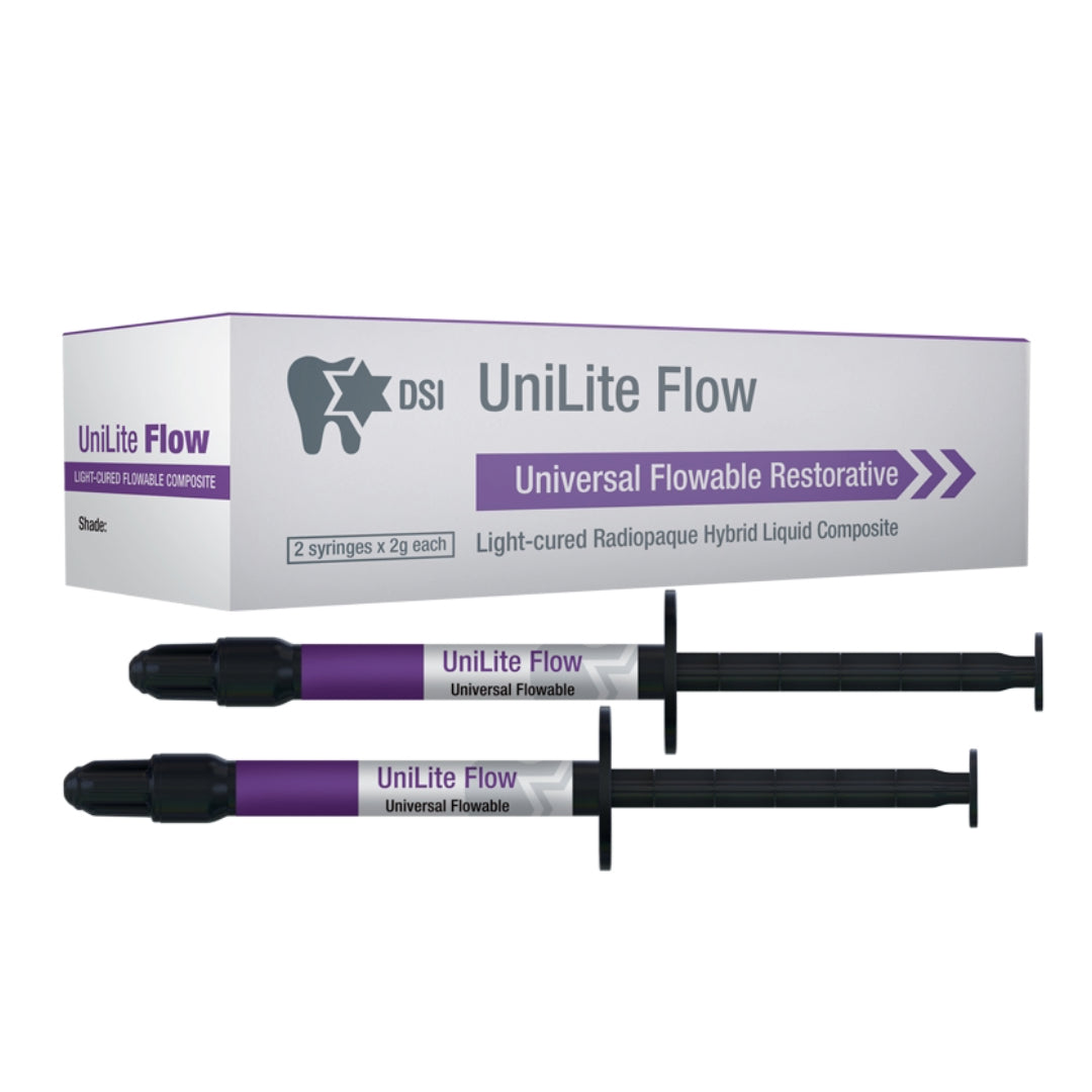 DSI UniLite® Flow - קומפוזיט נוזלי מוקשה אור לציפורן חודרנית 2 מזרקים