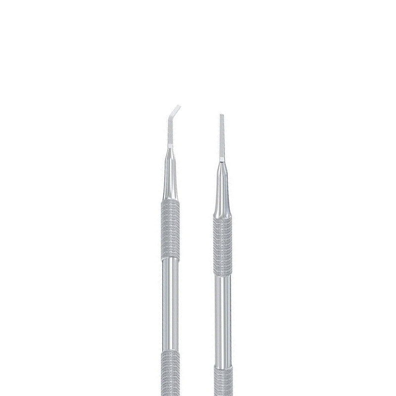 פצירה דו-צדדית לציפורן חודרנית - קצה ישר חד / קצה מכופף מרובע DSI Exclusive Skin Pusher